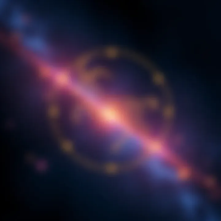 A Capricorn symbol surrounded by stars and a cosmic background, representing their connection with karma and energy.